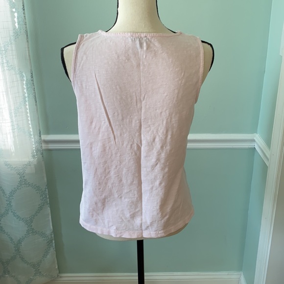 Talbots pale pink sleeveless shirt Size Small Petite - Picture 3 of 5